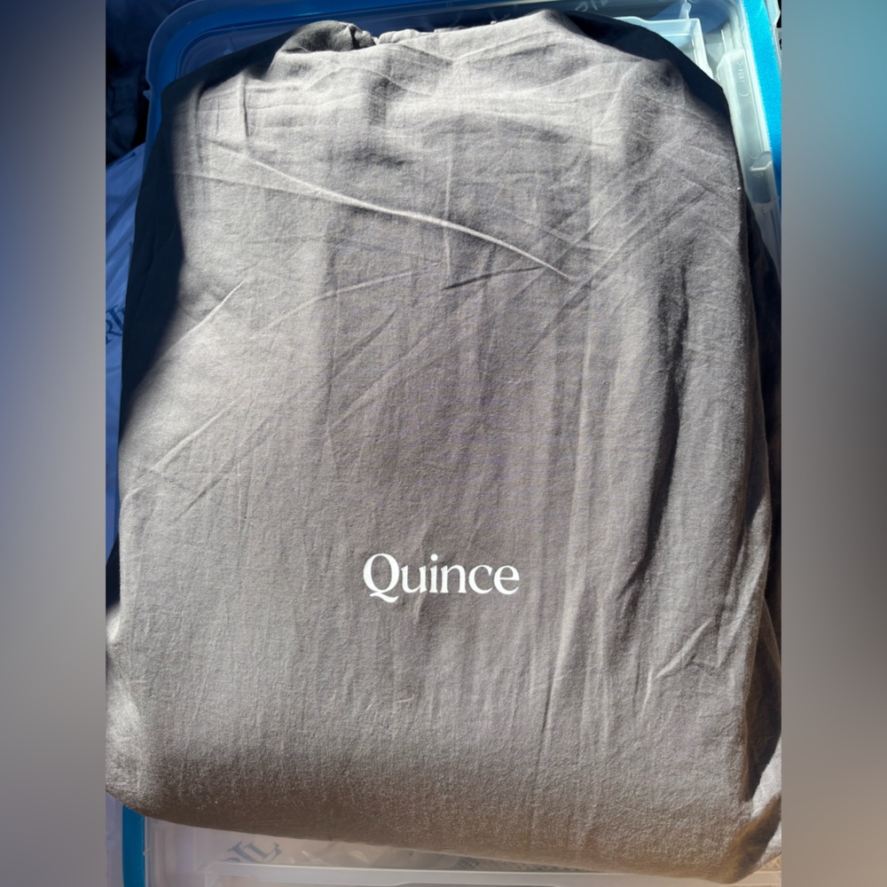 Quince luxe waffle Duvet cover set queen - Picture 5 of 9